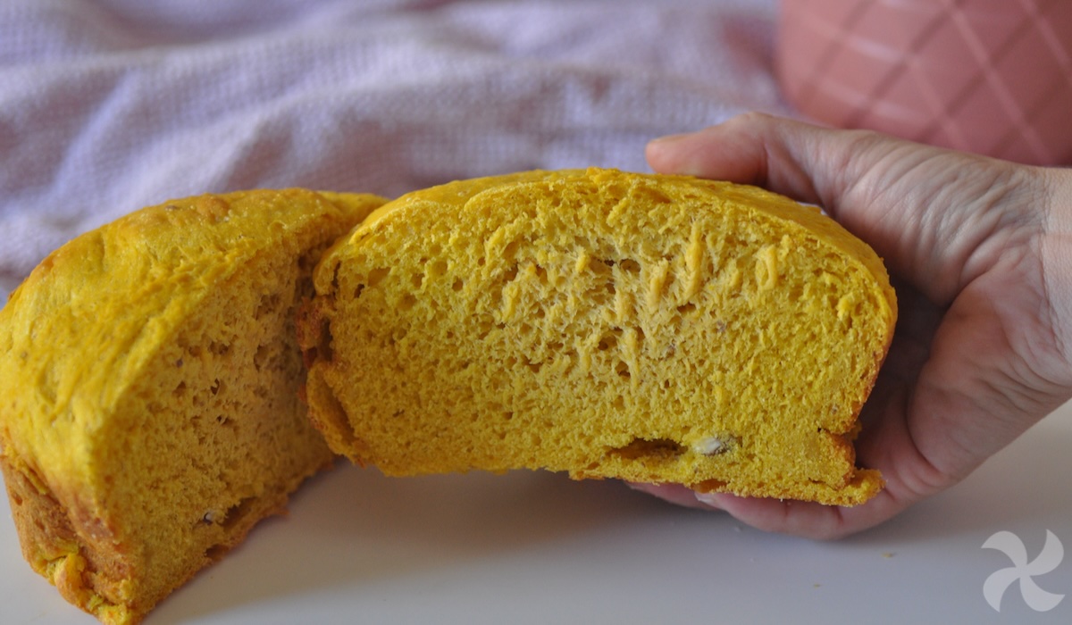 Pan de calabaza con almendras