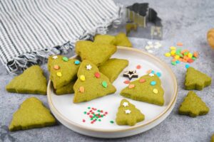 Galletas de Mantequilla y Té Matcha para Navidad