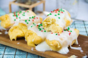 Pepitos de crema para Navidad