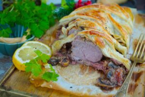 Solomillo de cerdo al estilo Wellington
