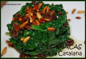 receta thermomix espinacas a la catalana