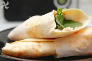 Piadina wrap de espinacas y ricotta