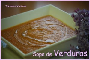Receta facil thermomix sopa de verduras