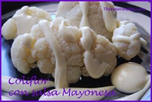 Receta Thermomix coliflor con salsa de mayonesa