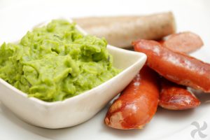 mushy peas o puré de guisantes