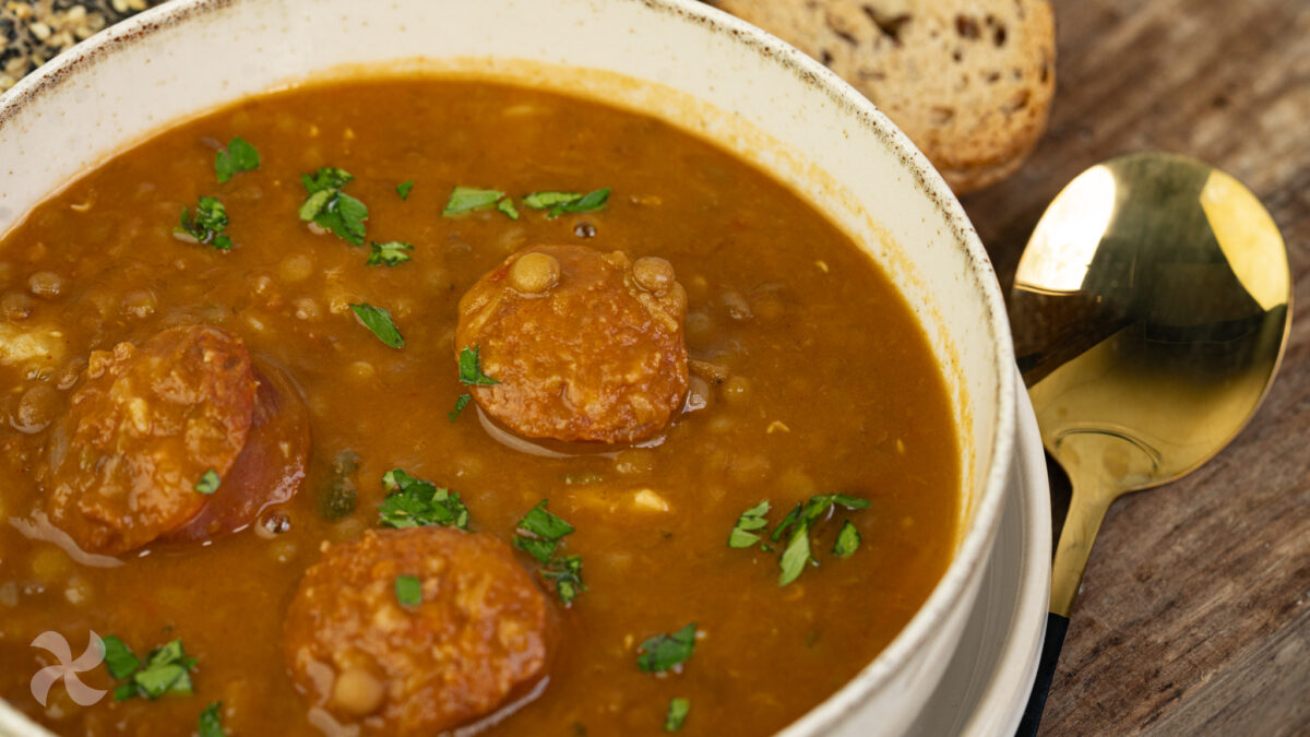 Lentejas a la hortelana con chorizo