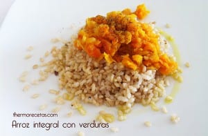 arroz integral con verduras