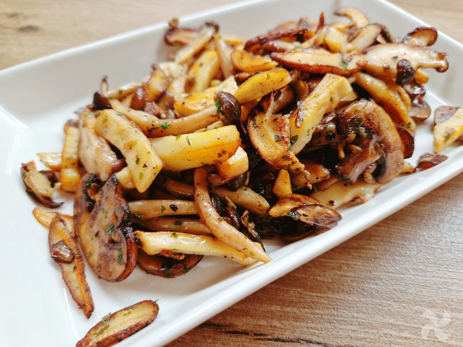 Setas al ajillo en airfryer 2