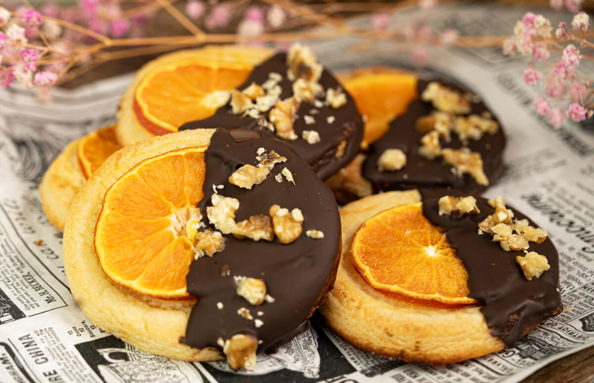 Galletas de almendra con mandarina