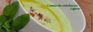 Crema de calabacín ligera