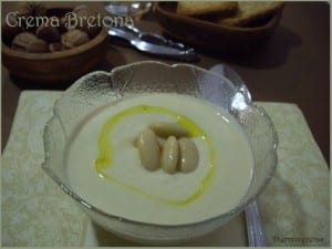 imagen de la crema bretona servida en cuenco de cristal