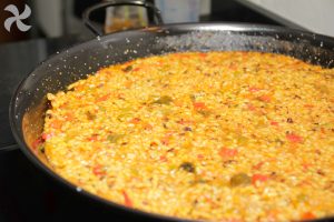 Arroz seco con pollo y verduras2