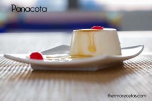 Panacota (flan de nata) con miel