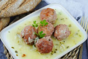 Albóndigas de pavo con salsa verde