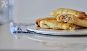 Rollitos con jamón