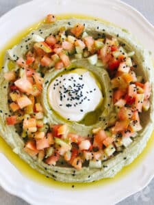 Hummus de cilantro