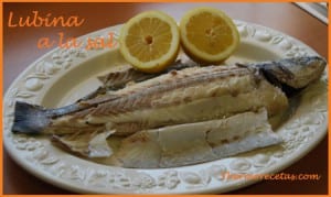 receta thermomix Lubina a la sal