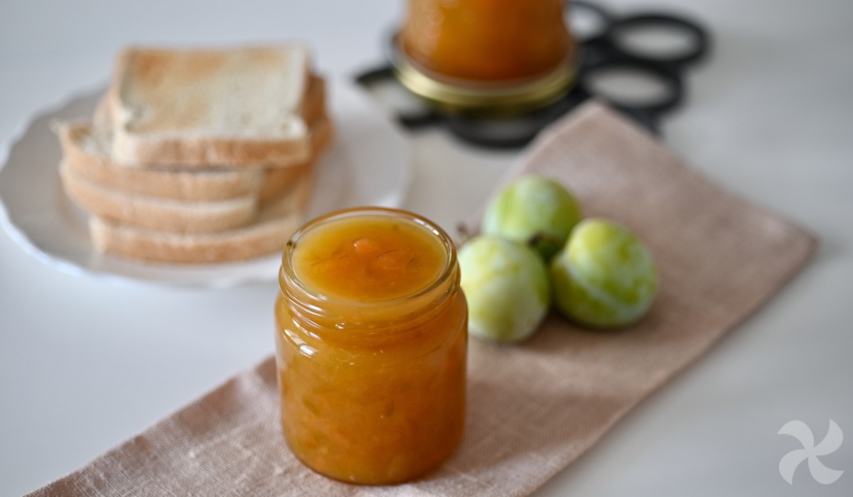 Mermelada de ciruela y melón cantalupo
