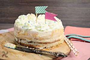 Tarta sin gluten estilo vintage