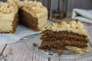 Tarta de café con whisky