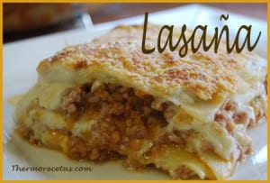 Receta thermomix Lasaña