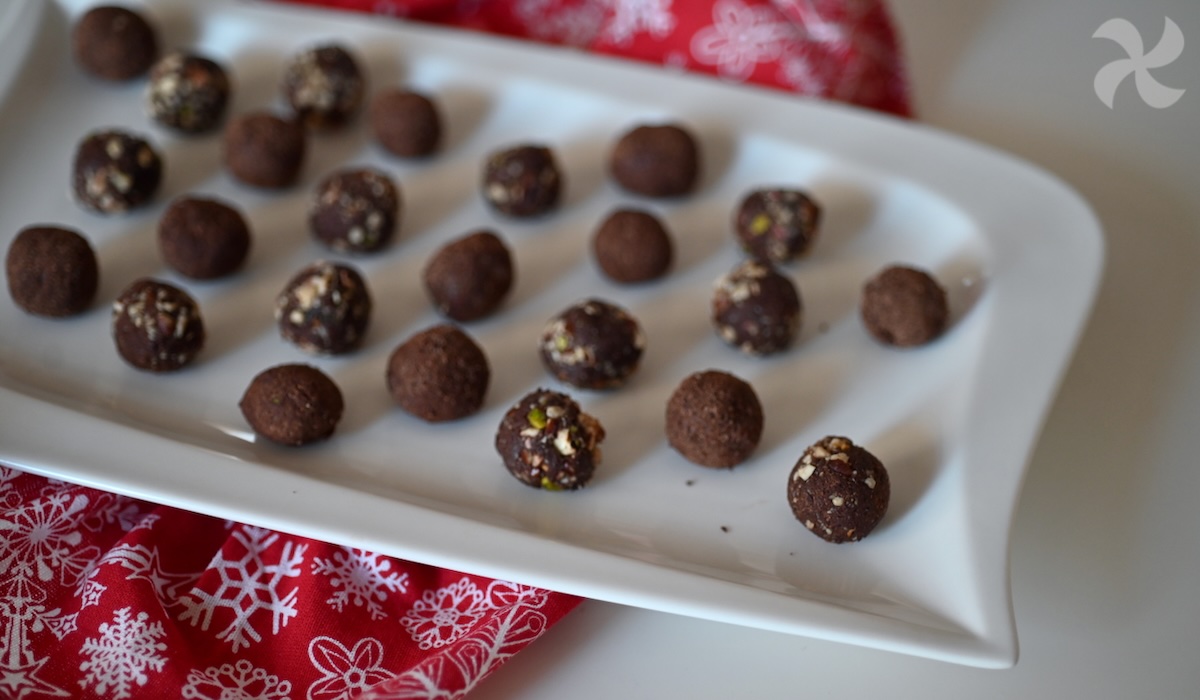 Mini trufas de panettone
