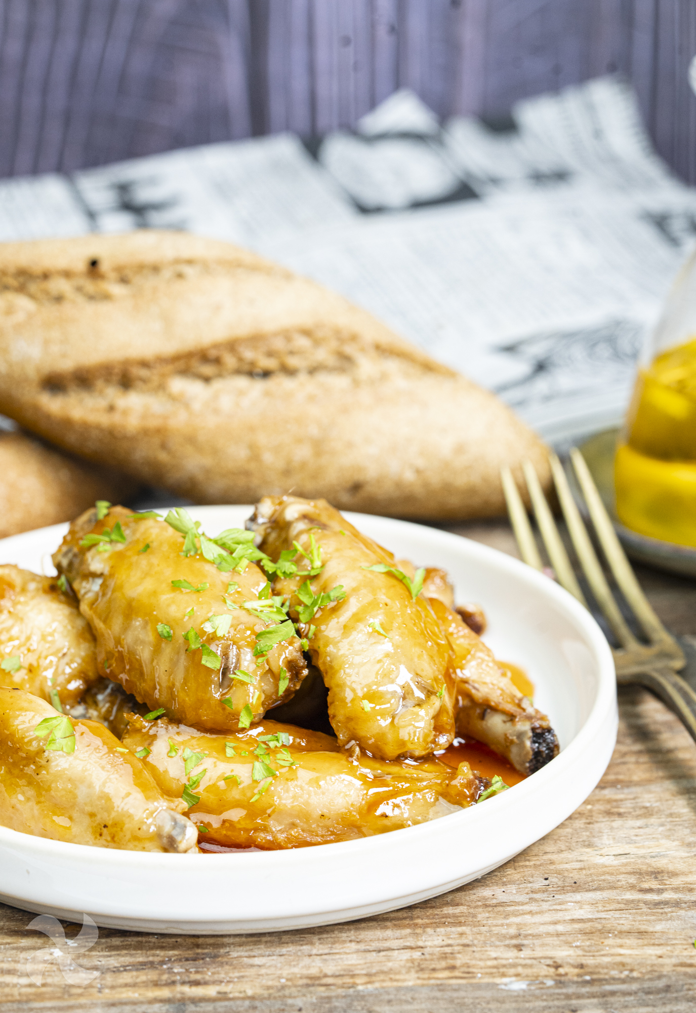 Alitas de pollo agridulces