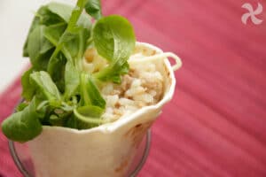 Burrito de arroz con carne