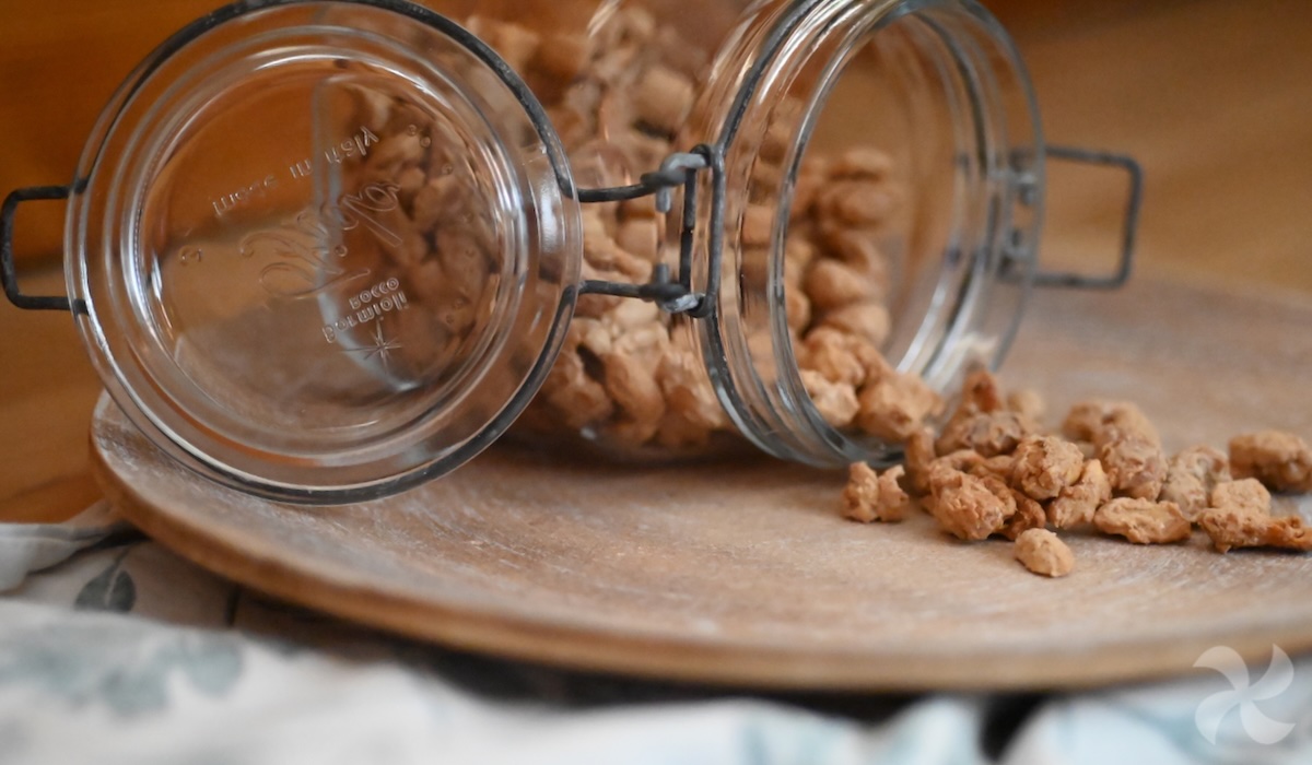 Snack de frutos secos crujientes y caseros