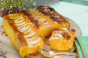 Bizcocho de zanahoria y manzana