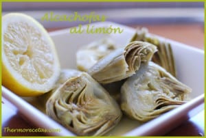 Receta thermomix Alcachofas al limón