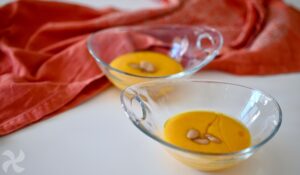 Crema de zanahoria y alubias