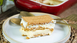 Tarta de galletas especial con dos sabores