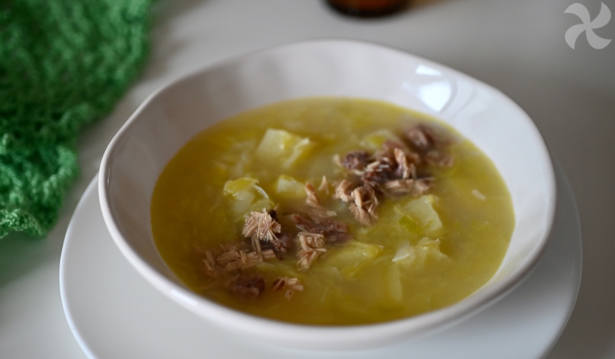 Sopa de puerro y patata