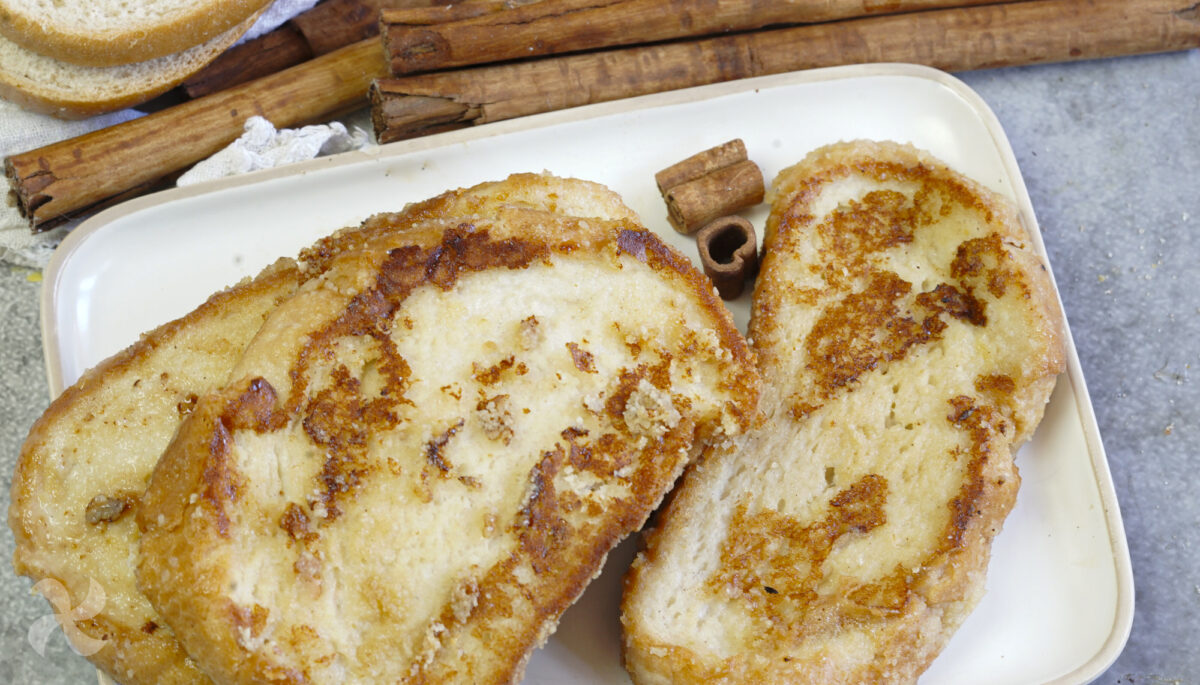 Torrijas veganas con almendra