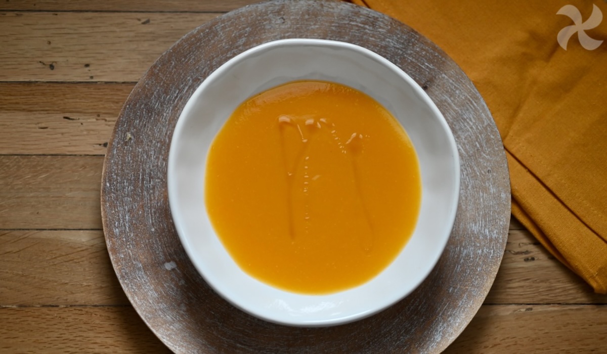 Crema ligerísima de zanahoria, calabacín y puerro