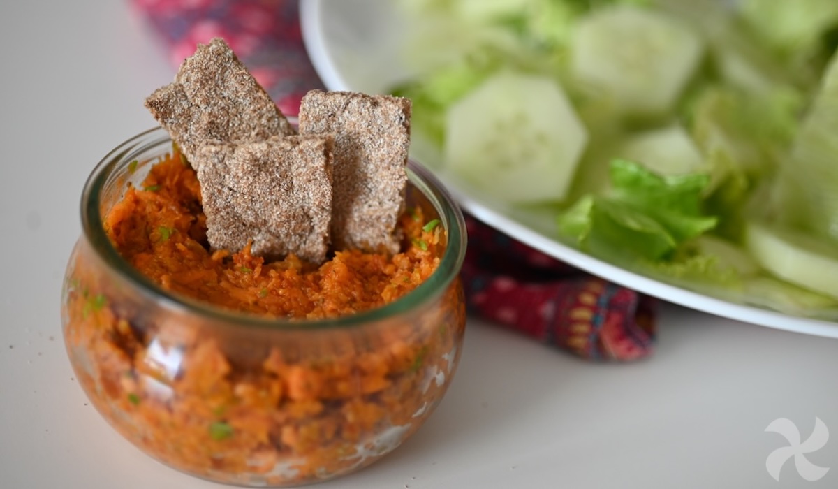 Paté de tomates secos, zanahoria y apio