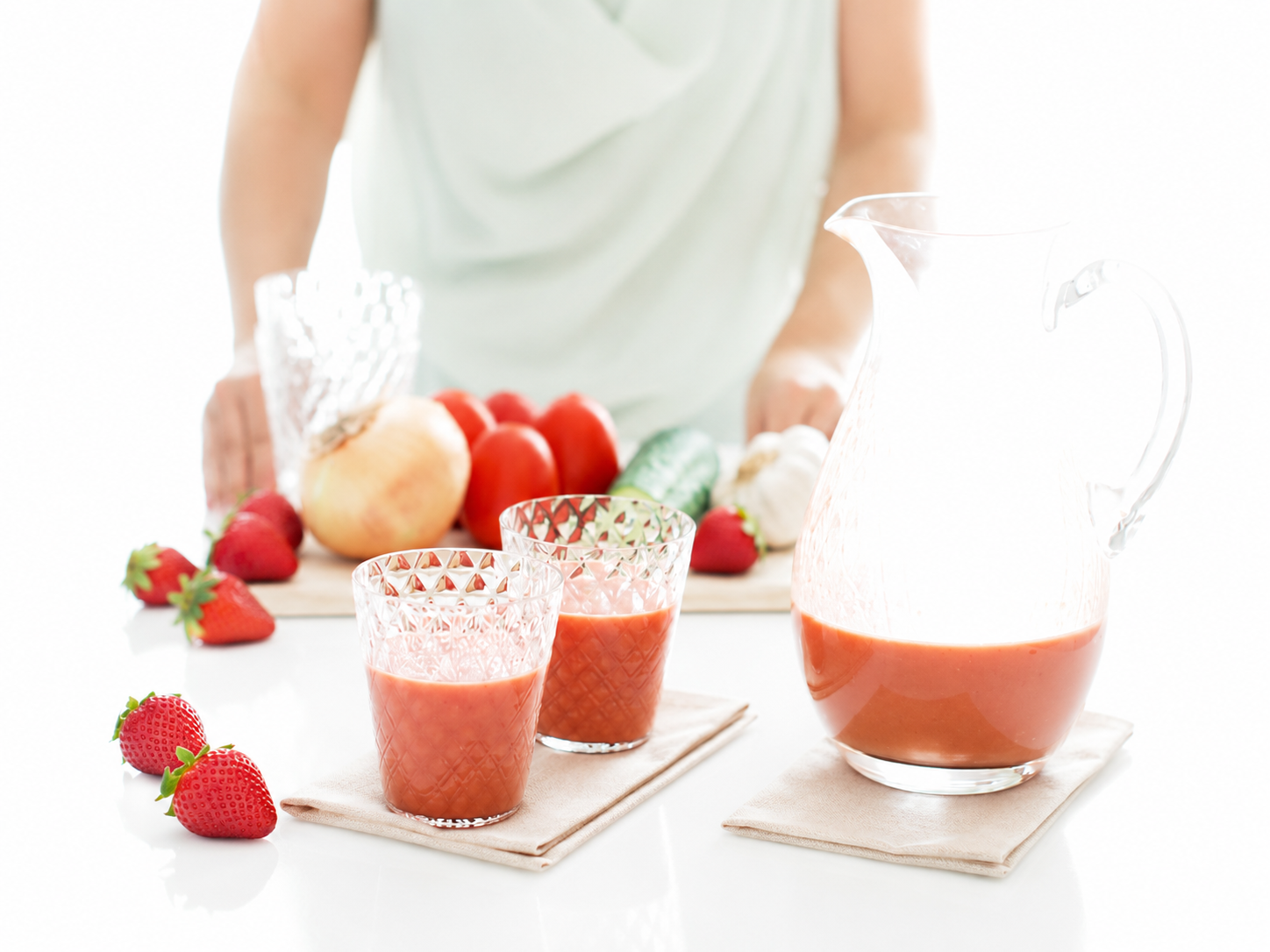 Gazpacho de fresas