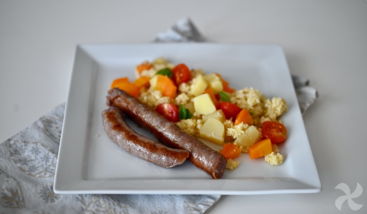 Mijo en Thermomix con salchichas
