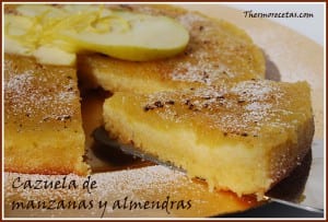 Receta Postres Thermomix Cazuela de manzanas y almendras