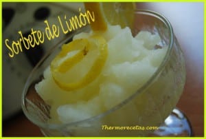 receta facil thermomix sorbete de limón