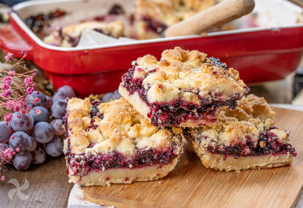 Galletas de mantequilla y frutos del bosque