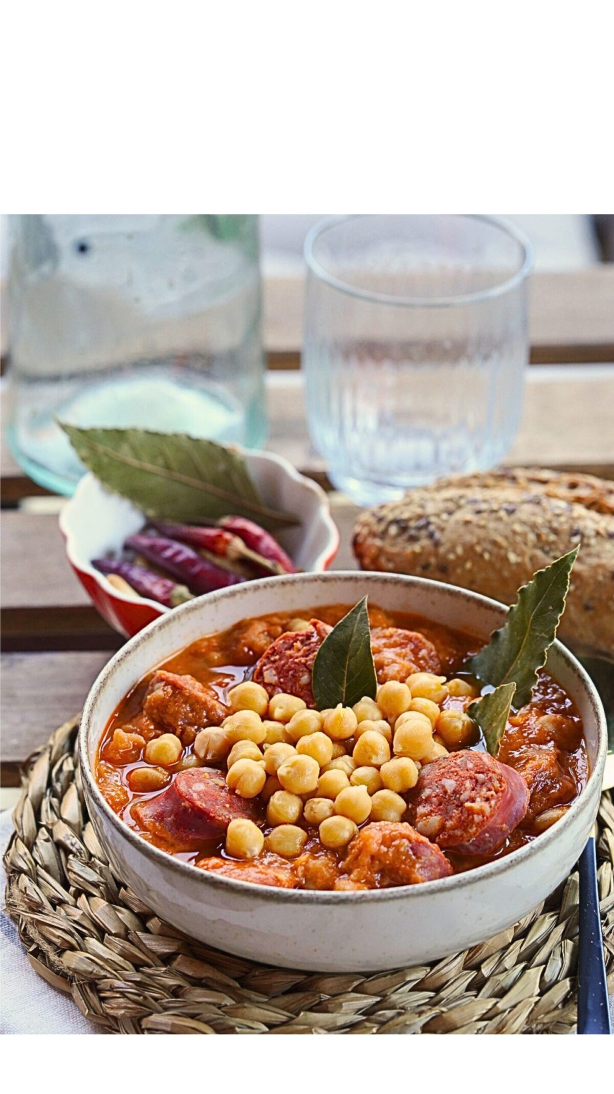 Garbanzos con chorizo