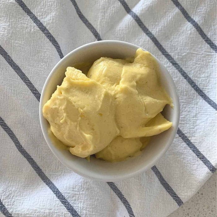 Receta de helado de mango de 2 ingredientes para Thermomix