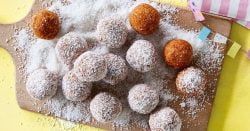 Bolas de bliss de pastel de zanahoria