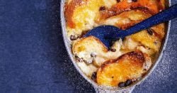 Budín clásico de pan y mantequilla