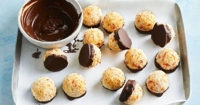 Macarrones de albaricoque de 4 ingredientes