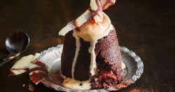 Pastel de lava fundida de Baileys
