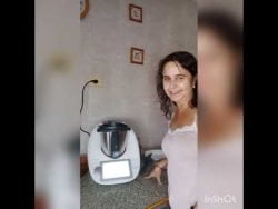 Alcachofas salteadas con gambas y gulas, fácil y rico con Thermomix