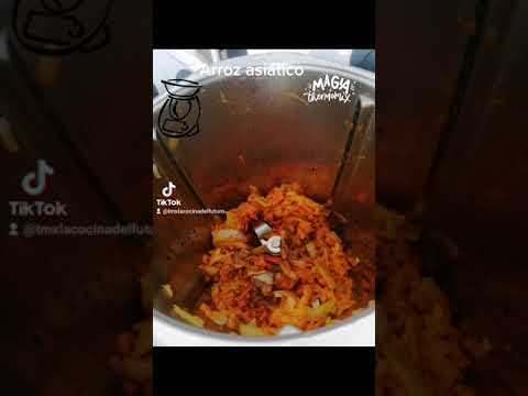 arroz asiático con #Thermomix en nuestra #tm6 con receta guiada de #Cookidoo